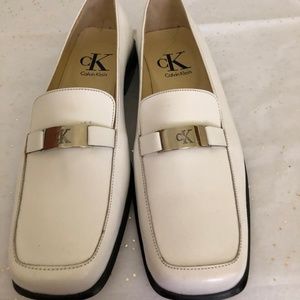 CALVIN KLEIN LEATHER LOAFERS ZS 7(M) MADE IN ITALY